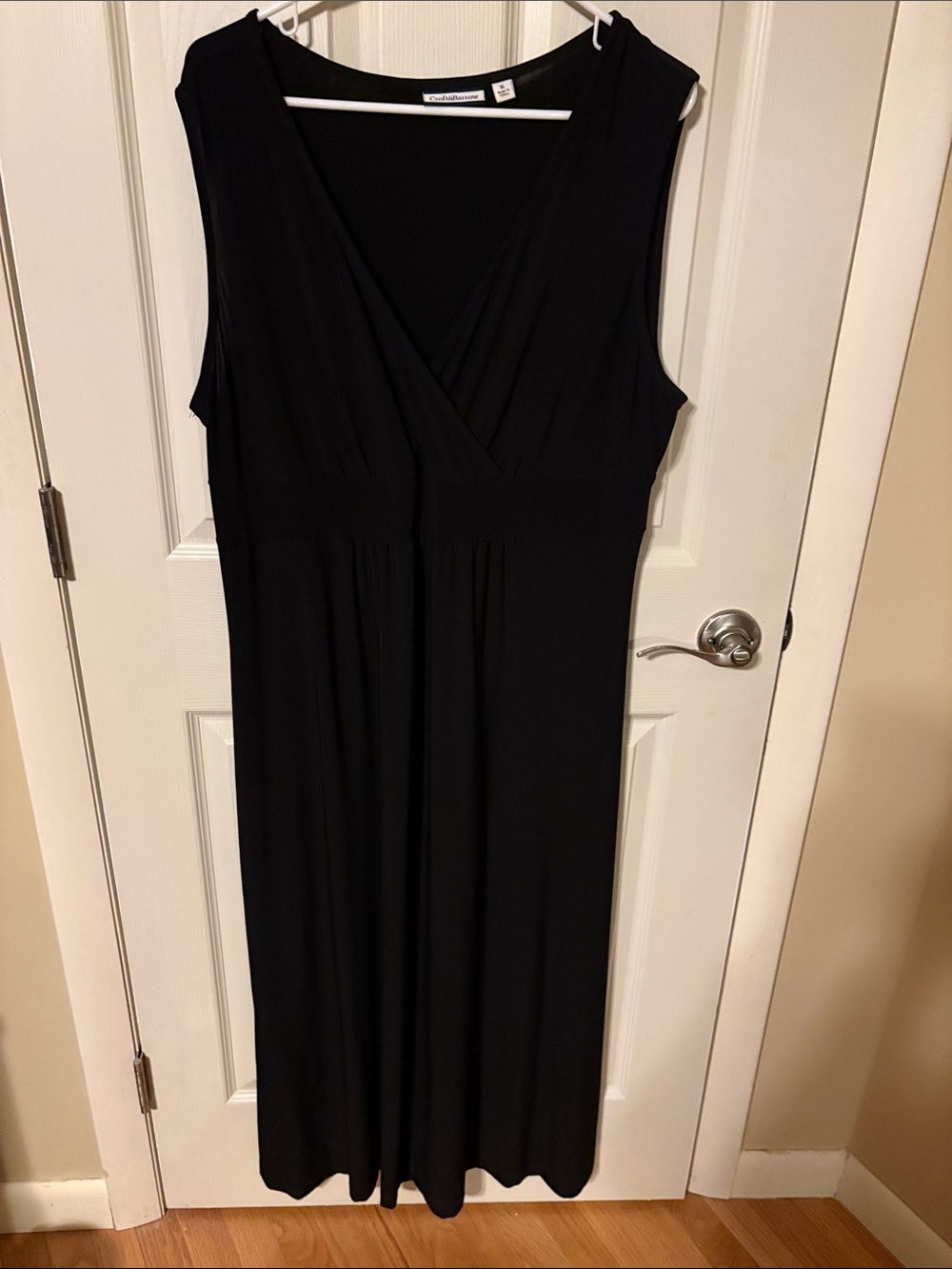 croft & barrow Black Sleeveless V-Neck Maxi Dress